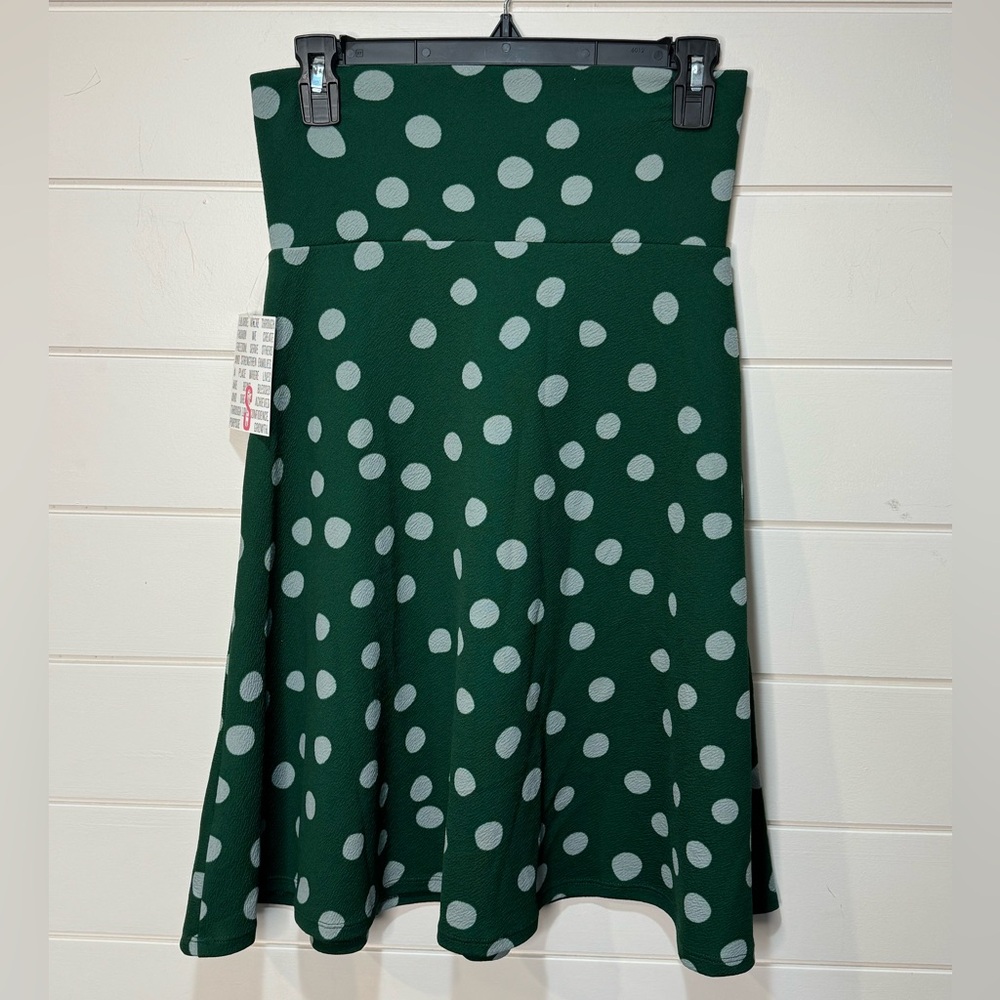 Lularoe Azure Green Polka Dot Women's Skirt